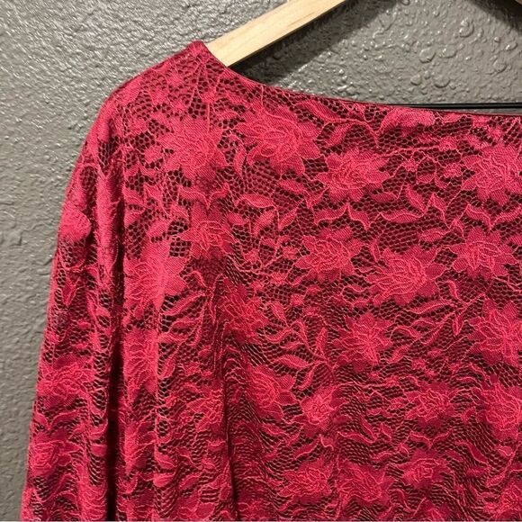 Maurice’s plus size lace long sleeve blouse 4X - Picture 9 of 12